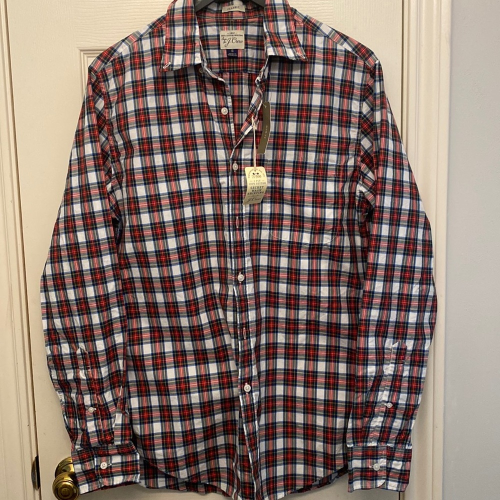 JCrew Men’s Secret Wash Cotton Poplin Shirt
